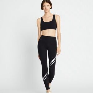 Tory Burch SCULPT COMPRESSION METALLIC CHEVRON LEGGING